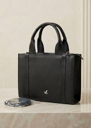 Klasik Modern Kahverengi Deri Kadın Çanta - Görsel 5