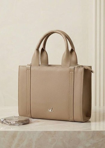 Klasik Modern Kahverengi Deri Kadın Çanta - Görsel 4