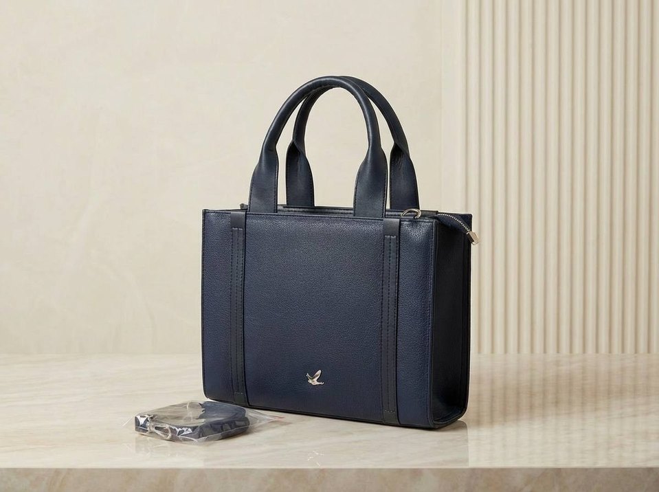 Klasik Modern Kahverengi Deri Kadın Çanta - Görsel 2