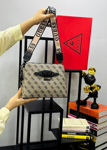 Kahverengi Desenli Askılı Kadın Çanta - Görsel 4