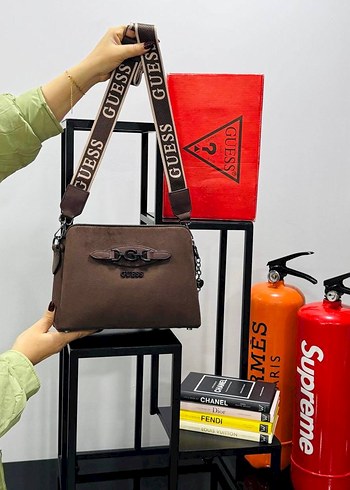 Kahverengi Desenli Askılı Kadın Çanta - Görsel 6