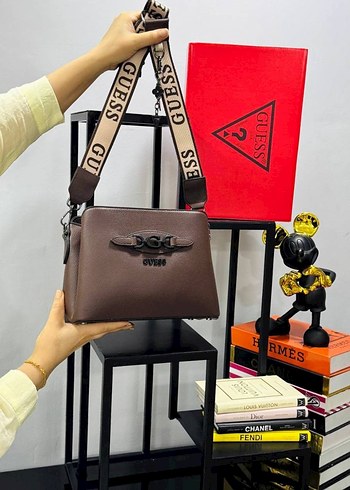 Kahverengi Desenli Askılı Kadın Çanta - Görsel 10