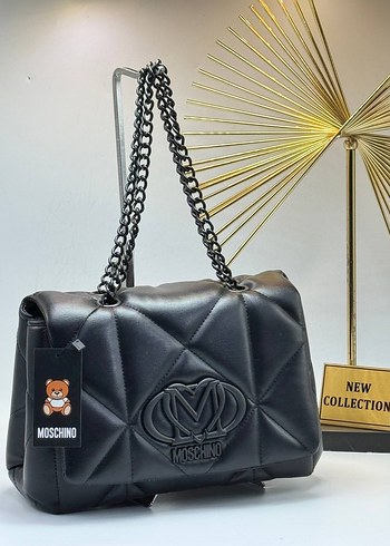 Zincir Detaylı Moschino Deri Kadın Çanta - Görsel 8