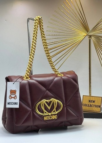 Zincir Detaylı Moschino Deri Kadın Çanta - Görsel 5