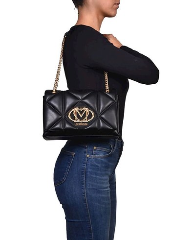 Zincir Detaylı Moschino Deri Kadın Çanta - Görsel 17