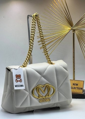 Zincir Detaylı Moschino Deri Kadın Çanta - Görsel 2