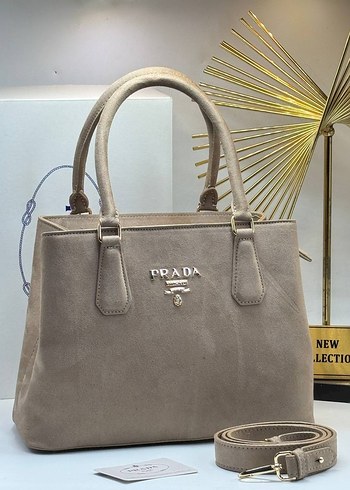 Prada Kahverengi Deri Kadın Çanta - Görsel 17