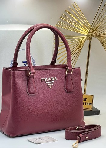 Prada Kahverengi Deri Kadın Çanta - Görsel 4