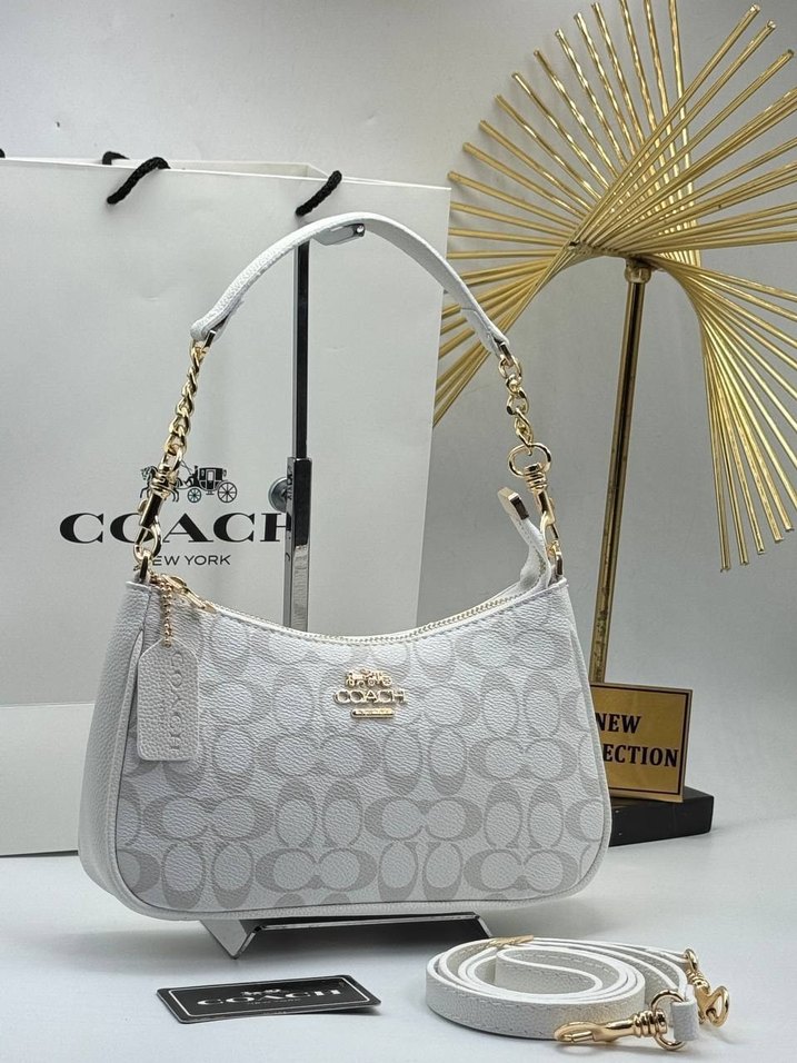 Zincir Detaylı Kahverengi Deri Kadın Çanta - Görsel 3