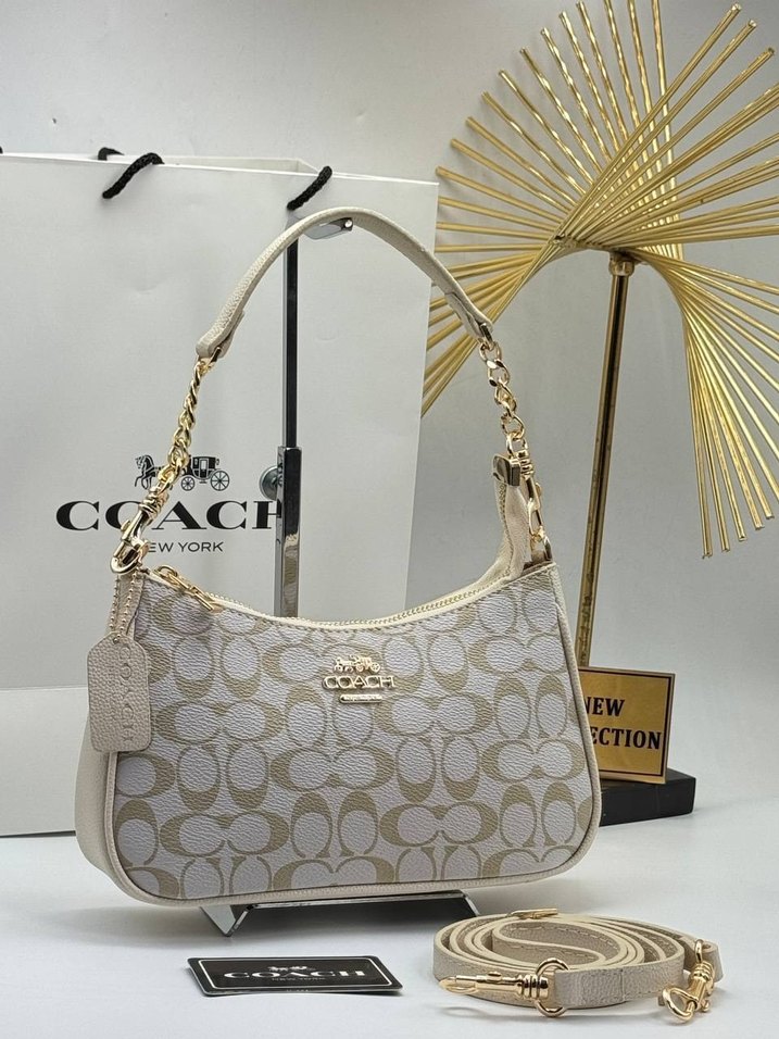 Zincir Detaylı Kahverengi Deri Kadın Çanta - Görsel 5