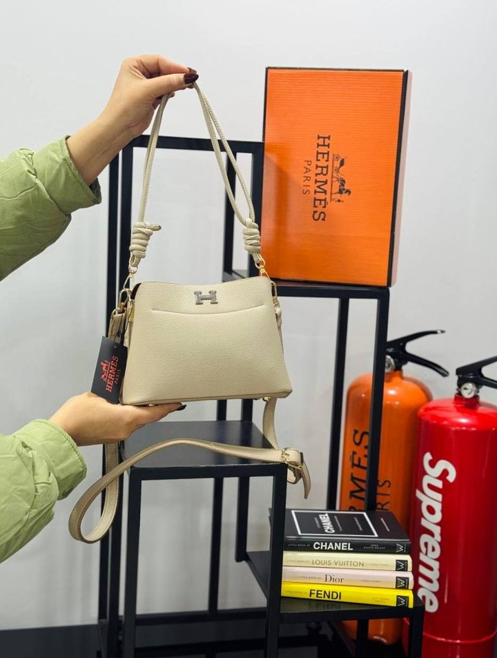 Kahverengi Deri Kayışlı Kadın Çanta - Görsel 4