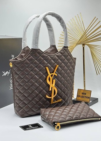 Kahverengi Deri Kadın Çanta - Modern Klasik - Görsel 3