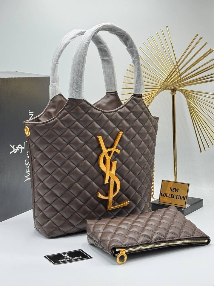 Kahverengi Deri Kadın Çanta - Modern Klasik - Görsel 3