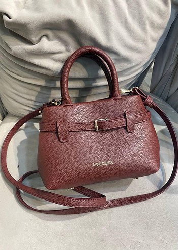 Siyah Deri Kadın Çanta Tokalı - Görsel 5