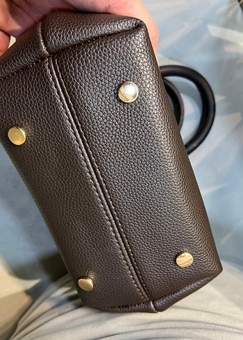 Siyah Deri Kadın Çanta Tokalı - Görsel 16