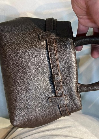 Siyah Deri Kadın Çanta Tokalı - Görsel 15