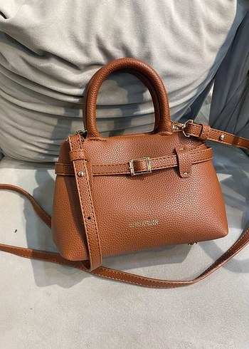 Siyah Deri Kadın Çanta Tokalı - Görsel 6