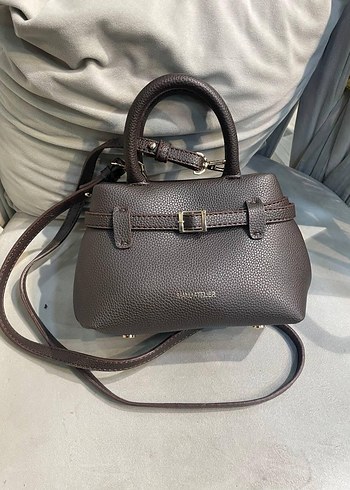 Siyah Deri Kadın Çanta Tokalı - Görsel 3