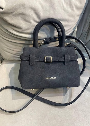 Siyah Deri Kadın Çanta Tokalı - Görsel 12