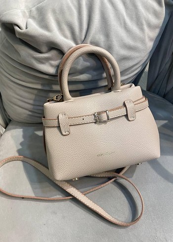 Siyah Deri Kadın Çanta Tokalı - Görsel 2