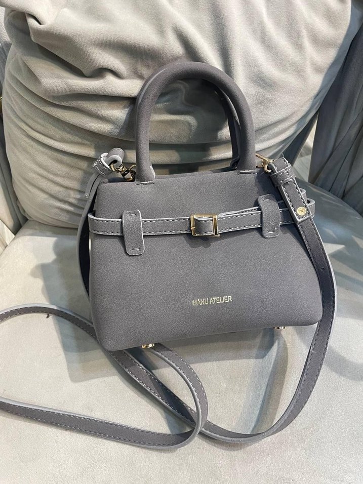 Siyah Deri Kadın Çanta Tokalı - Görsel 4