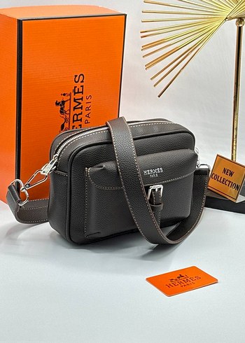Hermès Siyah Baskılı Erkek Omuz Çantası - Görsel 6