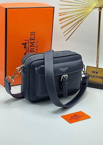 Hermès Siyah Baskılı Erkek Omuz Çantası - Görsel 8