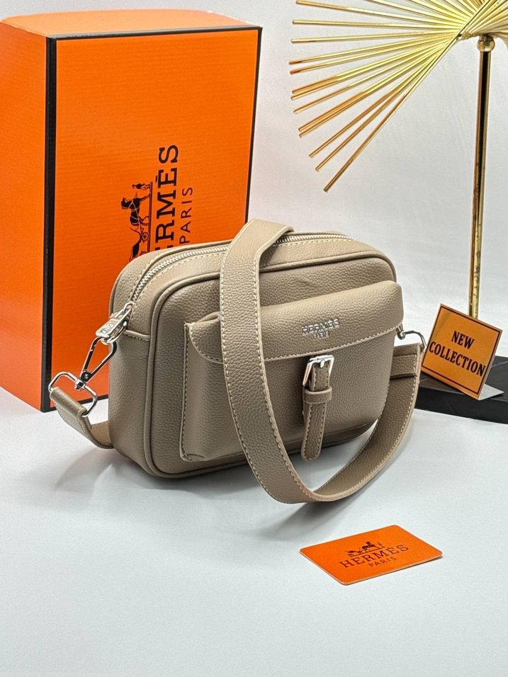 Hermès Siyah Baskılı Erkek Omuz Çantası - Görsel 2