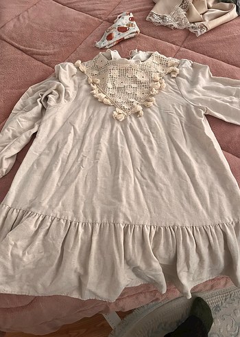 Bej Bohem Nakışlı Pono - Görsel 2