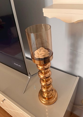 Acer Parlak Altın Renkli Şamdan