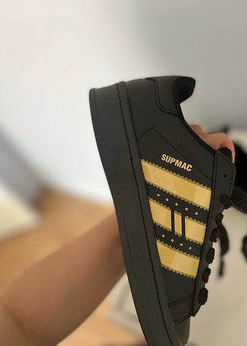 Diğer Kadın Siyah Cırtlı Stiletto Topuklu Spor Ayakkabı