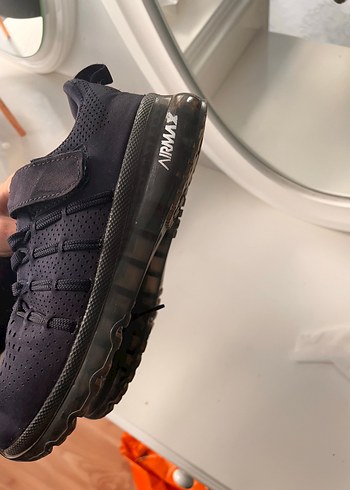 Siyah Erkek Spor Ayakkabı Velcro Bantlı
