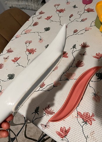 Beden çeşitli Renk Soyut Desenli Çok Renkli Tabak Seti