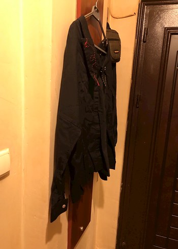 Düğmeli Siyah Goth Kadın Gömlek - Görsel 2