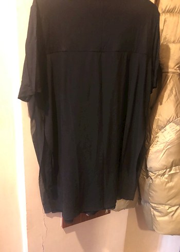 Siyah Püsküllü Midi Kadın Tişört - Görsel 2