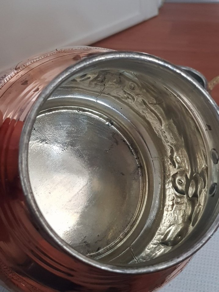 Diger Parlak Kahverengi Bakır Çaydanlık - Görsel 3