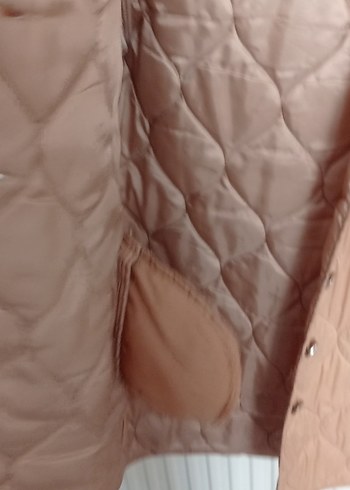 Bej Düğmeli Midi Kadın Ceket - Görsel 6