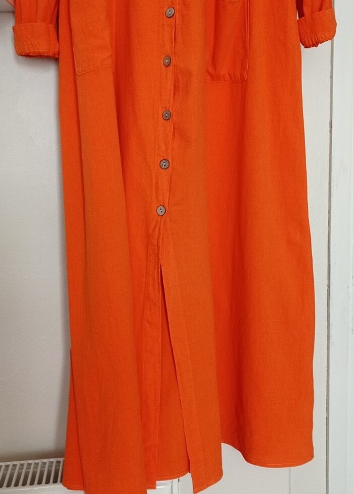 Keten elbise - Görsel 2