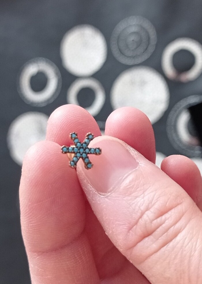 Gümüş küpe - Görsel 3