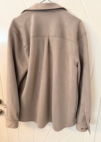 Bej Süet Düğmeli ceket - Görsel 4