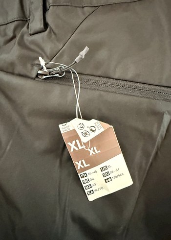 Erkek Siyah Kayak Pantolonu, Kemerli, Rahat Kesim - Görsel 4