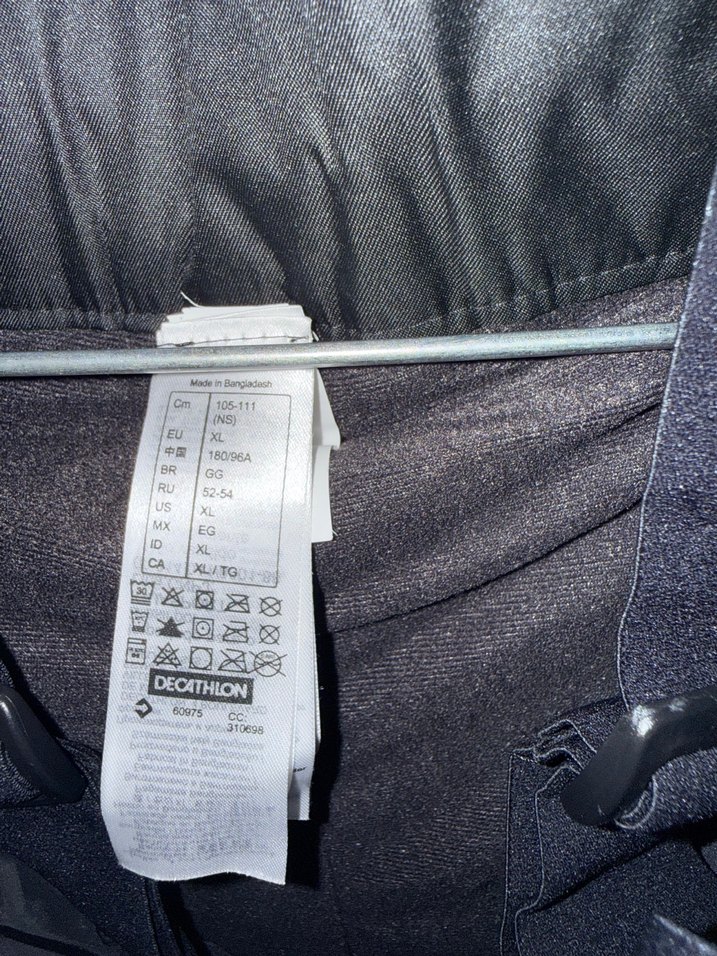 Erkek Siyah Kayak Pantolonu, Kemerli, Rahat Kesim - Görsel 2