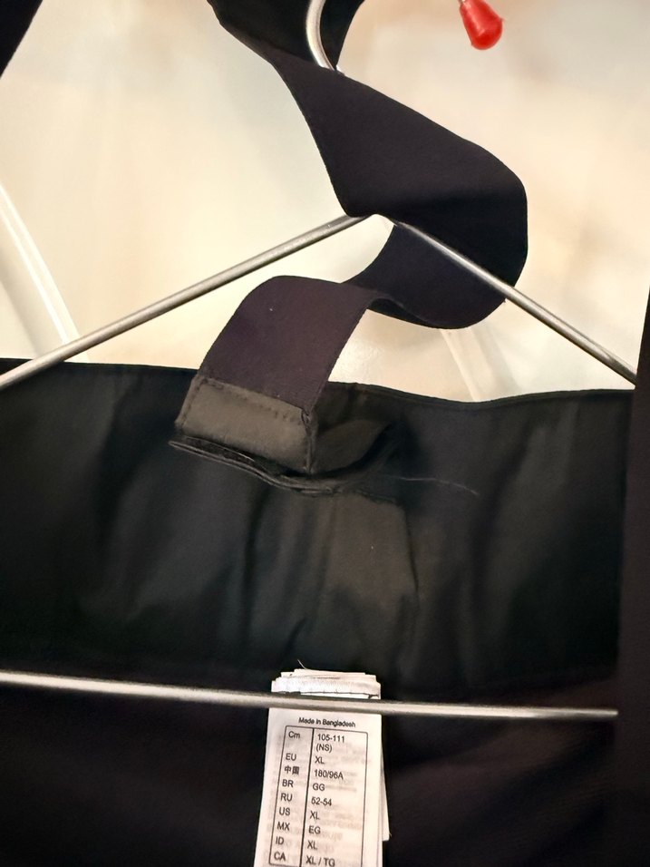 Erkek Siyah Kayak Pantolonu, Kemerli, Rahat Kesim - Görsel 5