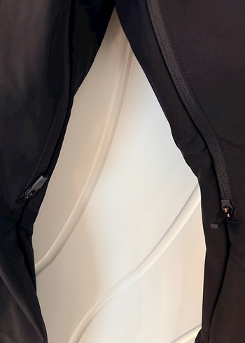 Siyah Erkek Kayak Pantolonu, Bel Kemerli, Rahat Kesim - Görsel 2