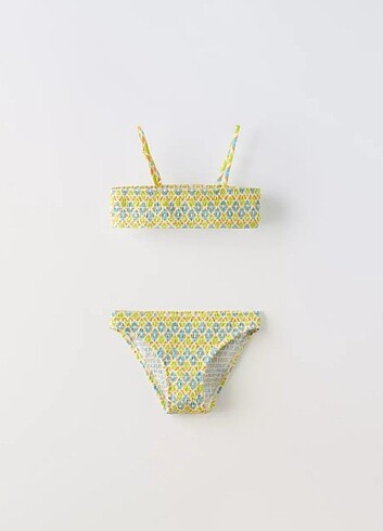 Zara Elastik Desenli Bikini Takımı