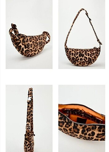 Beden Zara Leopar Desen Çanta