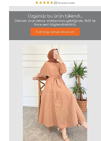 Defacto Mevlana elbise