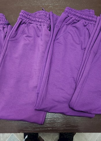 Kadın Mor Rahat Kesim Eşofman Altı - Görsel 7