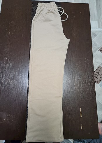 Bej Kadın Kemerli Eşofman Altı - Görsel 12