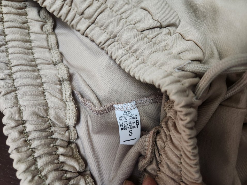 Bej Kadın Kemerli Eşofman Altı - Görsel 5